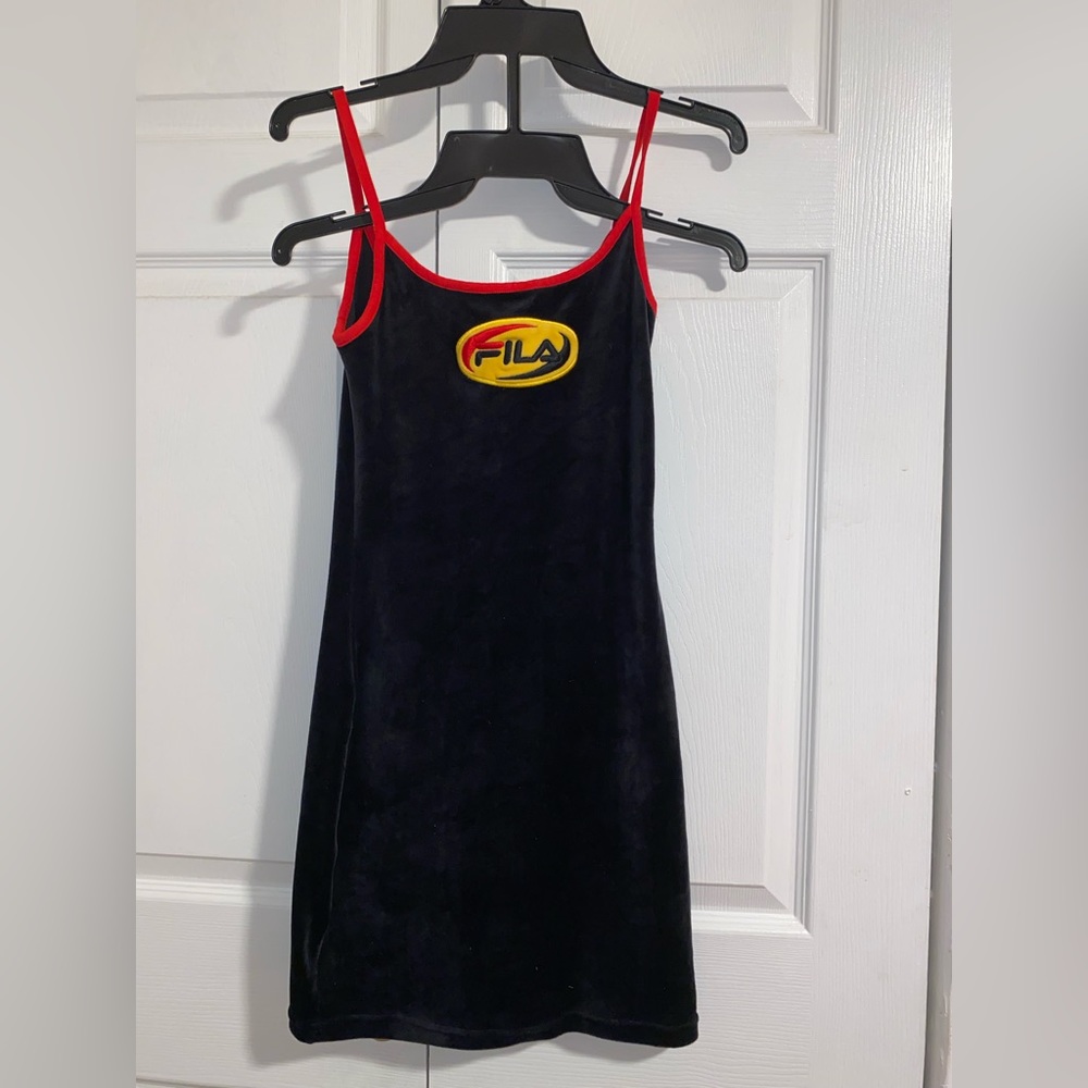 Fila 90s cami velvet dress